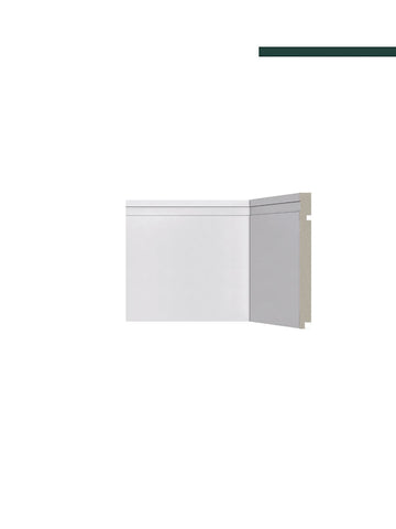 Rodapé 505 Branco – 20cm - Peça -  Santa Luzia