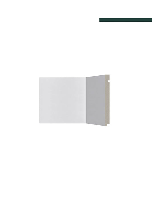 Rodapé 506 Branco – 20cm - Peça -  Santa Luzia