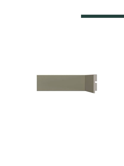 Rodapé 451 Cinza Titanium – 7cm - (CX C/4 PEÇAS) -  Santa Luzia