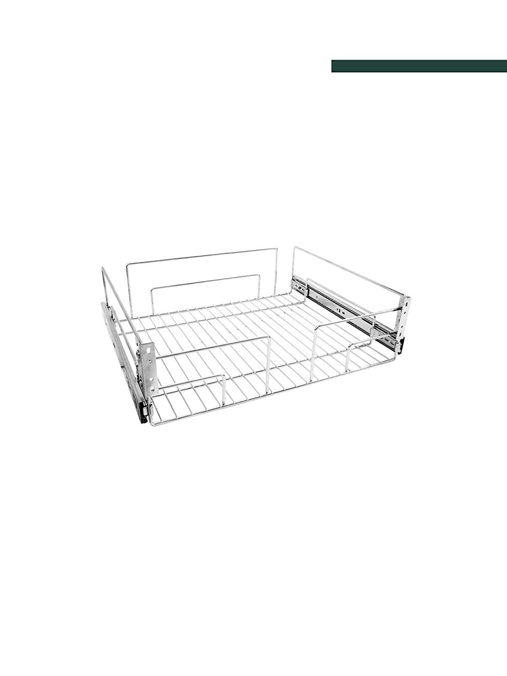 Jomer - Gaveta Maxi Multi-Trilhos Cromada 8370 (módulo 400 mm)