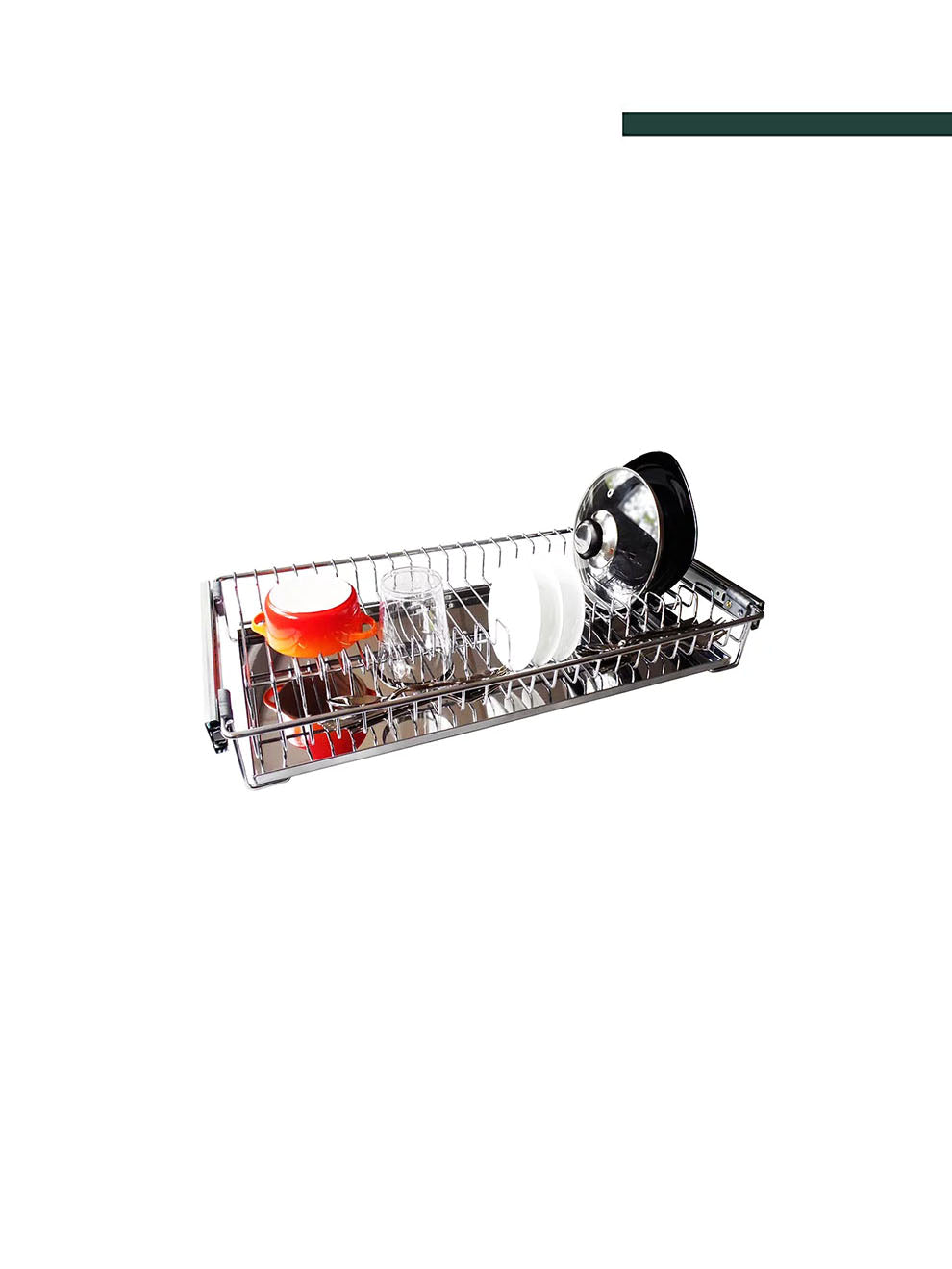 Jomer - Escorredor de Embutir Inox com Trilhos 3075 (22 pratos)