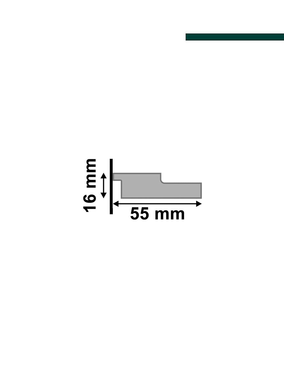 Ripado 55 Cinza glacial 55mm x 16mm x 2,80m PAR - Santa Luzia