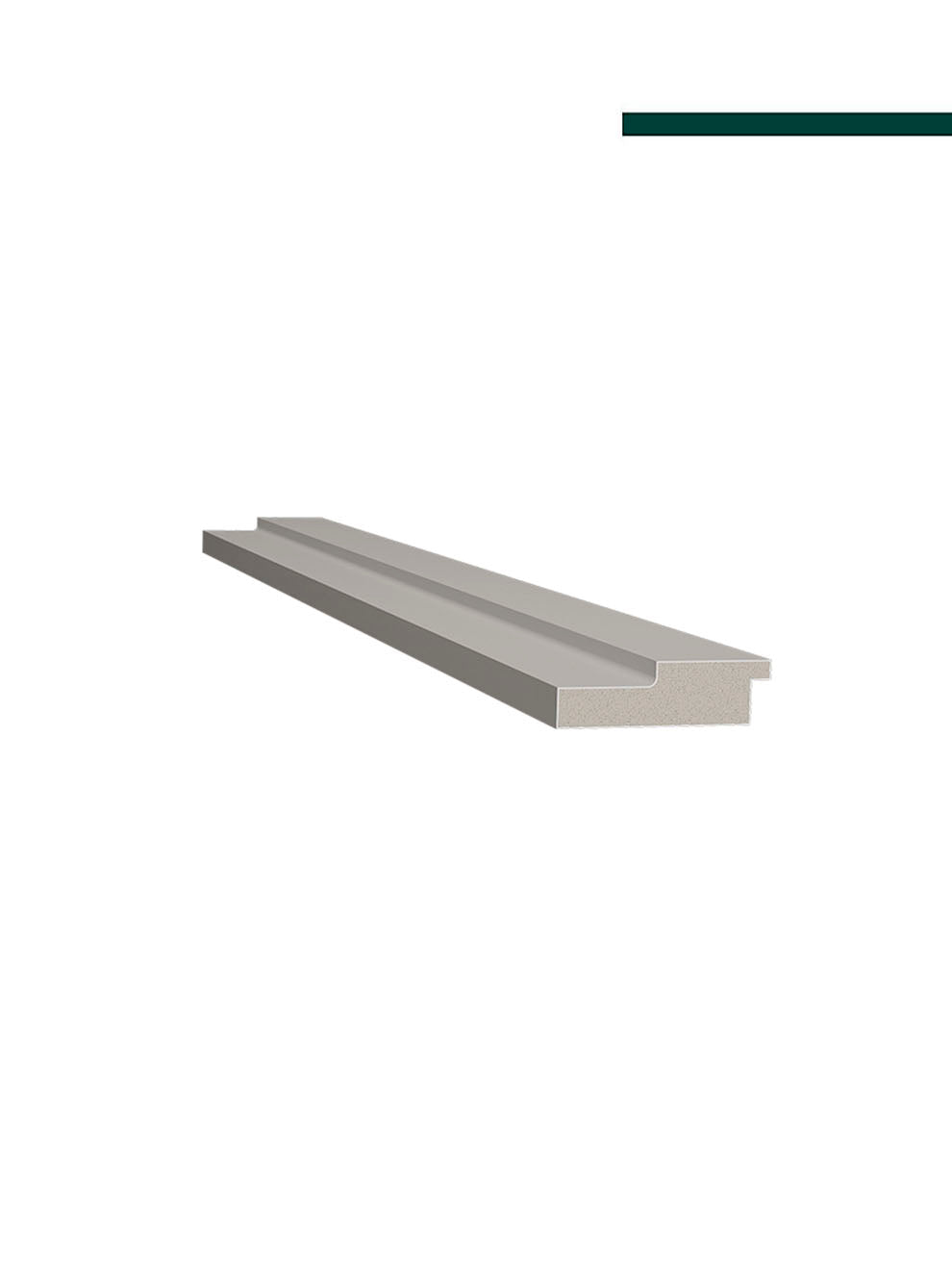 Ripado 55 Cinza glacial 55mm x 16mm x 2,80m PAR - Santa Luzia