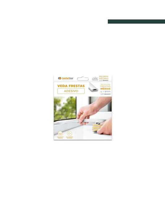 Veda Frestas D 4 x 9mm Branco 6 Metros - Comfortdoor
