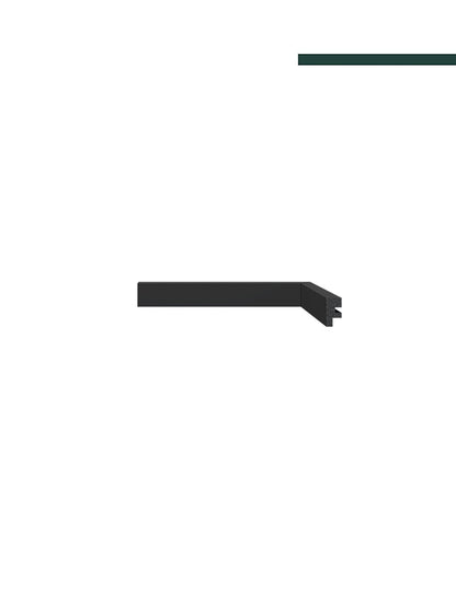 Rodapé 3466 Black – 3cm - Peça -  Santa Luzia