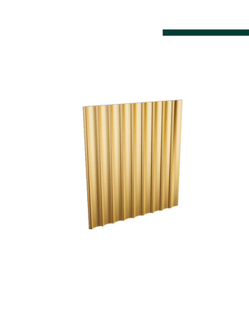 Painel Waves Ouro 155mm x 15mm x 2,80m POLIESTIRENO  - (CX 6 peças)- Santa Luzia