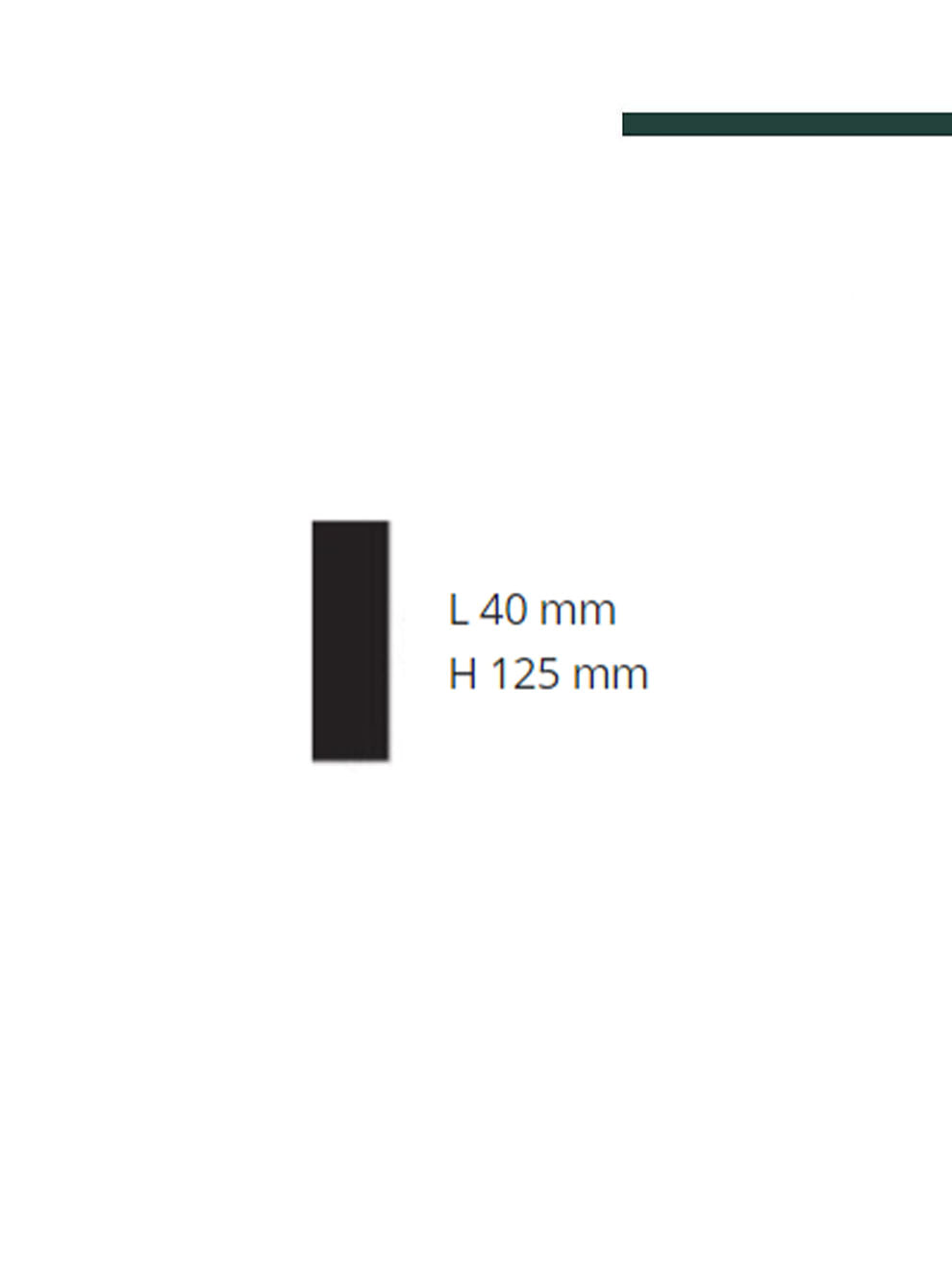 GART - Moldura externas SG2R 40mm x 125mm x 1,20m - (CX 6 peças)