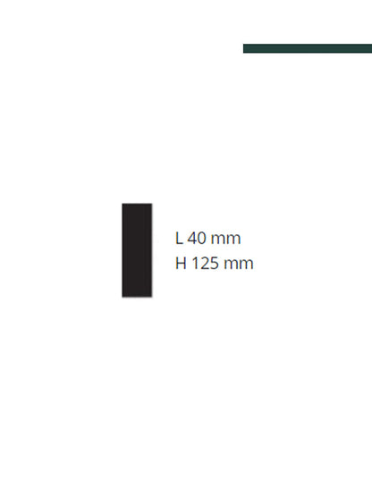 GART - Moldura externas SG2R 40mm x 125mm x 1,20m - (CX 6 peças)