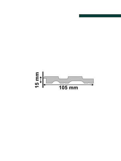 Ripado 105 Cumaru 55mm x 16mm x 2,80m Peça - Santa Luzia