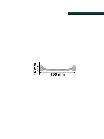 Painel Ubá Carvalho 100mm x 16mm x 2,80m - (CX C/ 2,24m2 ou 8 peças) - Santa Luzia