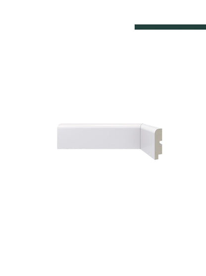 Rodapé 446 branco – 7cm - (CX C/11 PEÇAS) - Santa Luzia