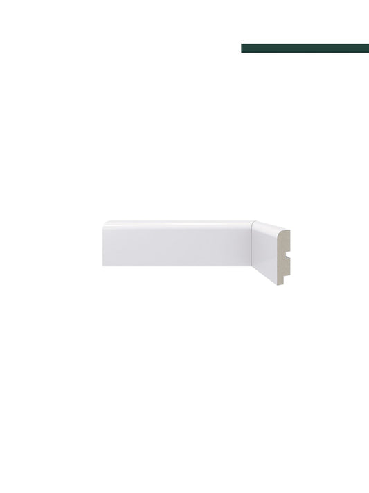 Rodapé 446 branco – 7cm - (CX C/11 PEÇAS) - Santa Luzia