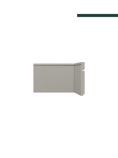 Rodapé 518 Cinza Glacial – 15cm - Barra -  Santa Luzia