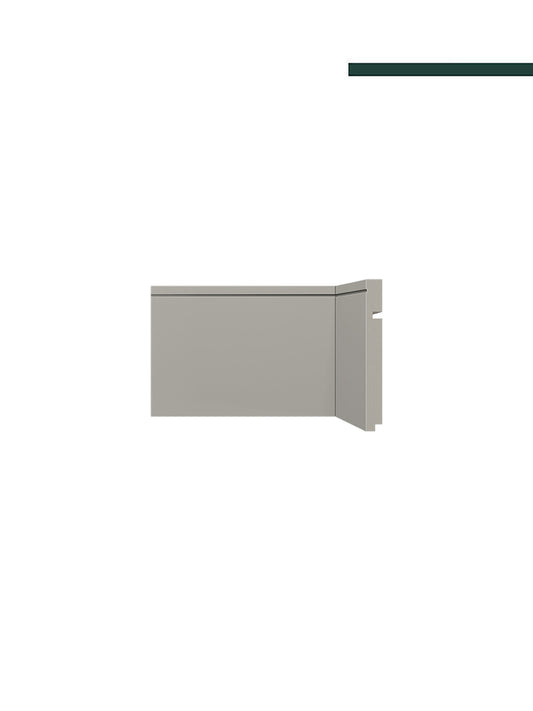 Rodapé 518 Cinza Glacial – 15cm - Barra -  Santa Luzia