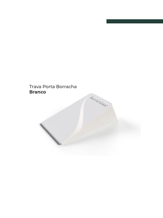 Trava Porta Borracha Branco - Comfortdoor