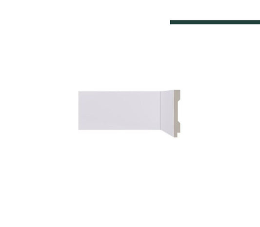 Rodapé Lev101 Branco – 10cm - Santa Luzia