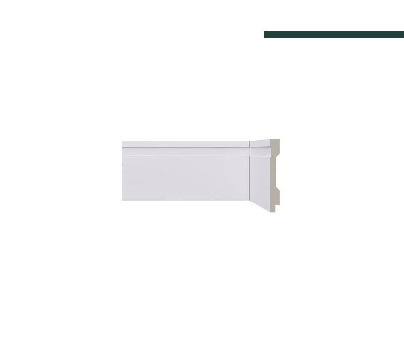 Rodapé Lev102 Branco – 10cm - Barra - Santa Luzia
