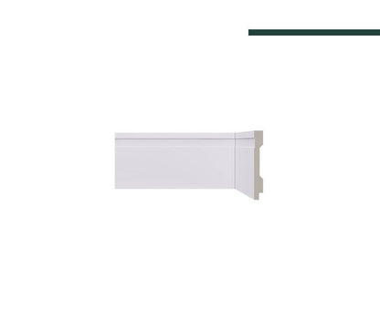 Rodapé Lev102 Branco – 10cm - Barra - Santa Luzia