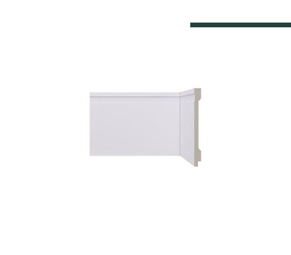 Rodapé Lev152 Branco – 15cm - Barra -  Santa Luzia