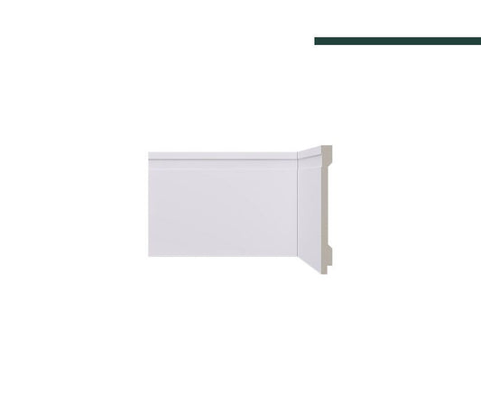 Rodapé Lev152 Branco – 15cm - Barra -  Santa Luzia