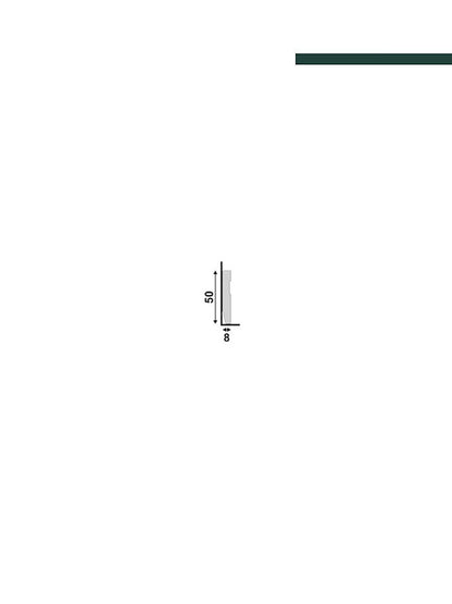 Rodapé Lev 52 Branco – 5cm - Barra - Santa Luzia