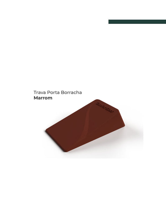 Trava porta borracha marrom  - Comfortdoor