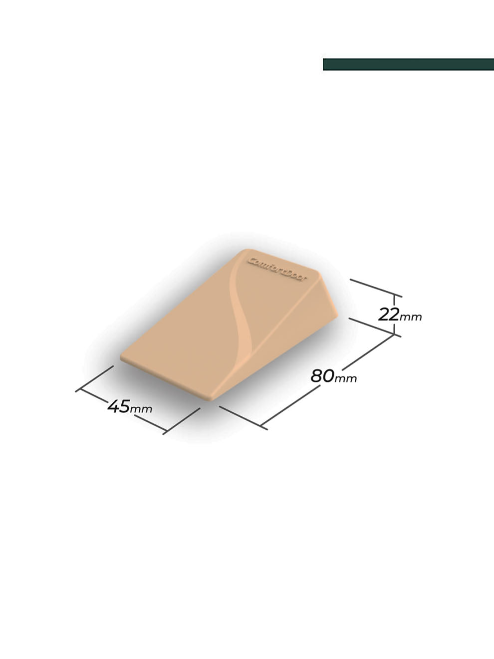 Trava Porta Borracha Branco - Comfortdoor