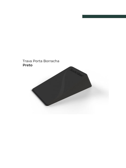 Trava porta borracha preto - Comfortdoor