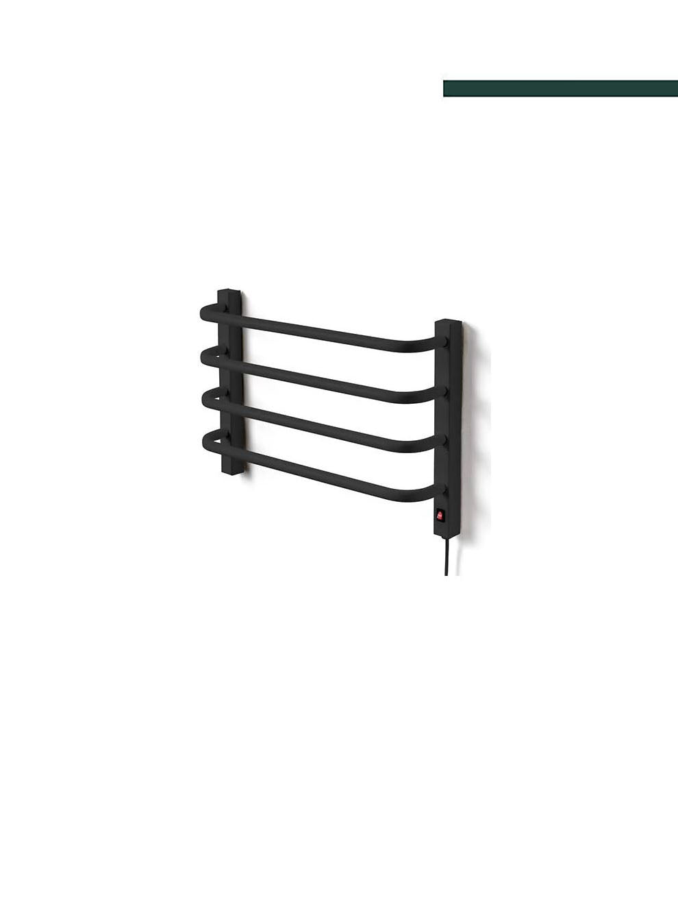 Toalheiro Térmico Pequeno Preto 110v - Lado Esquerdo - FLAPE