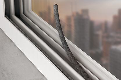 Veda Frestas Escova Cinza 5 mm x 7 mm - 5m - Comfortdoor
